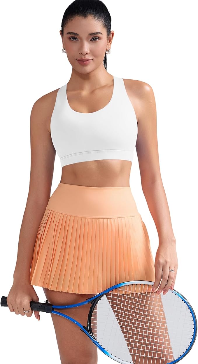 RUNNING GIRL Sports Bras for Women,Padded Strappy Sports Bras Criss-Cross Back Medium Support Sports Bras with Removable Cups
