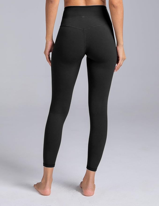 Colorfulkoala Dreamlux No Front Seam Leggings for Women 25"/28" Inseam, High Waisted Buttery Soft Yoga Pants