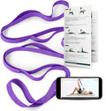 Trideer Stretching Strap with Loops & Leg Lifter, Non-Elastic PT-Style Physical Therapy Strap for Knee Replacement Rehab, Hamstring, Calf & Back Stretcher Mobility, Hip, Shoulder & Yoga