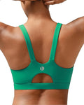 RUNNING GIRL Sports Bra for Women High Support, Molded Cup High Impact Sports Bras for Women with Sewn in Pads