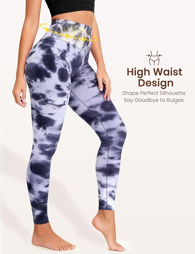 Laite Hebe Leggings for Women - High Waisted Full Length Buttery Soft Yoga Pants for Workout Athletic Daily