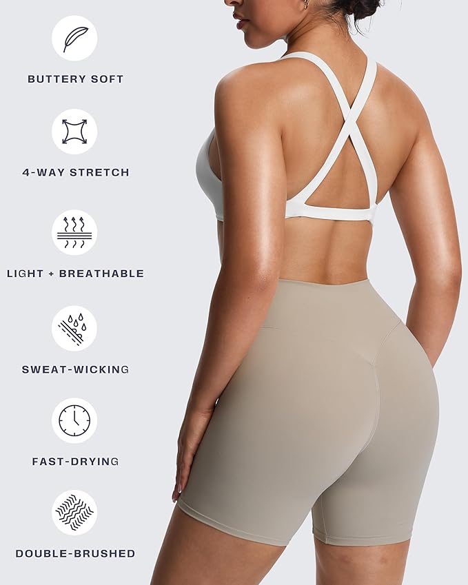 Aoxjox Women's Workout Sports Bras Fitness Satara Low Impact Bra Yoga Crop Tank