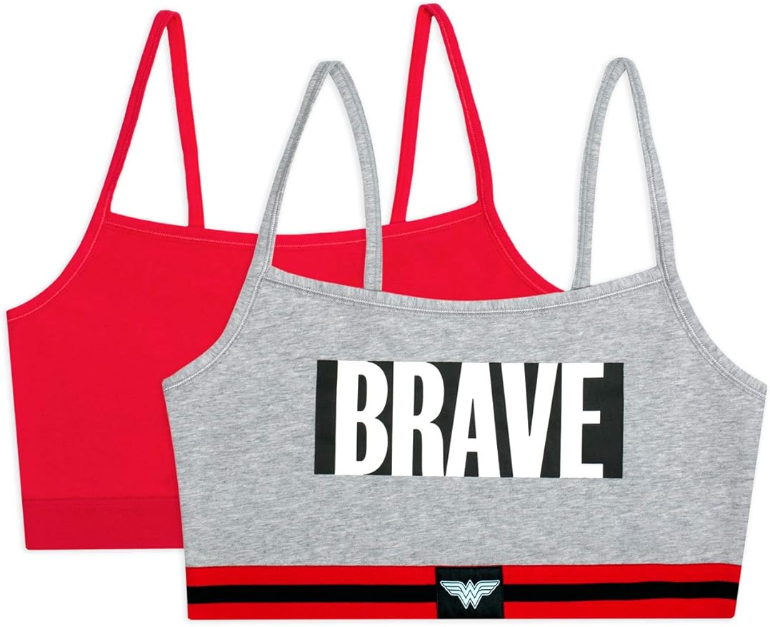 Fruit of the Loom Women's Spaghetti Strap Cotton Sports Bra - All-Day Comfort & Easy Movement