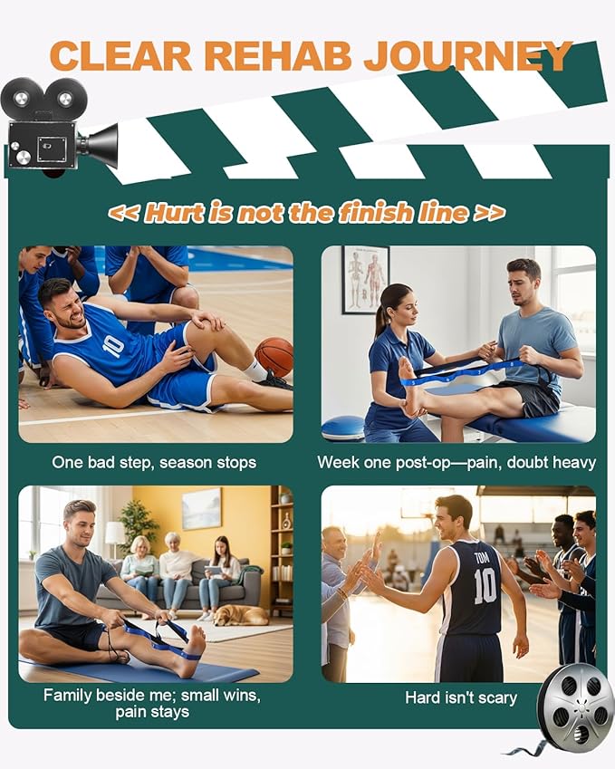 Trideer Stretching Straps with Loops, Non-Elastic Yoga Straps for Stretching, Durable Nylon Exercise Bands with Loops for Physical Therapy Flexibility, Yoga,Hamstring Leg Stretcher with Guidance