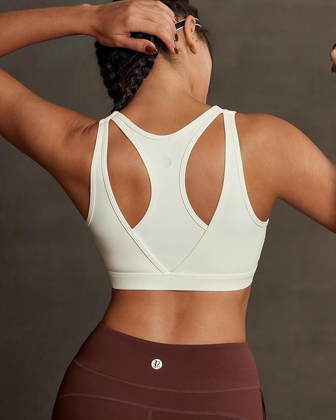 RUNNING GIRL Sports Bras for Women High Support,Molded Cup High Impact Sports Bra Racerback Workout Yoga Running Bra