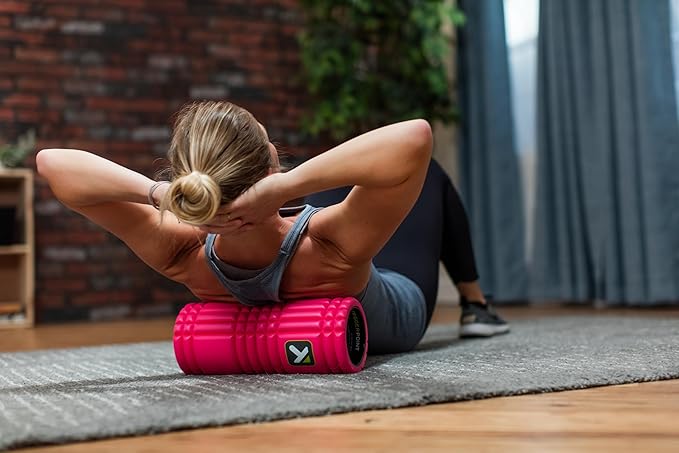 TriggerPoint Grid 1.0 Foam Roller - 13" Multi-Density Massage Roller for Deep Tissue & Muscle Recovery - Relieves Tight, Sore Muscles & Kinks, Improves Mobility & Circulation - Targets Key Body Parts