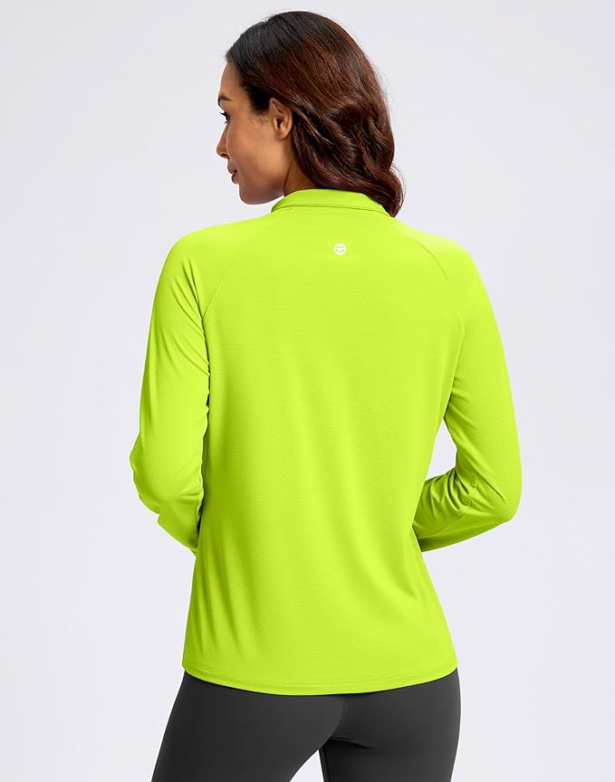 G Gradual Women's Lightweight Athletic Jacket Sun Protection UPF 50+ Zip Up 4 Pockets Long Sleeve Shirts Workout Running