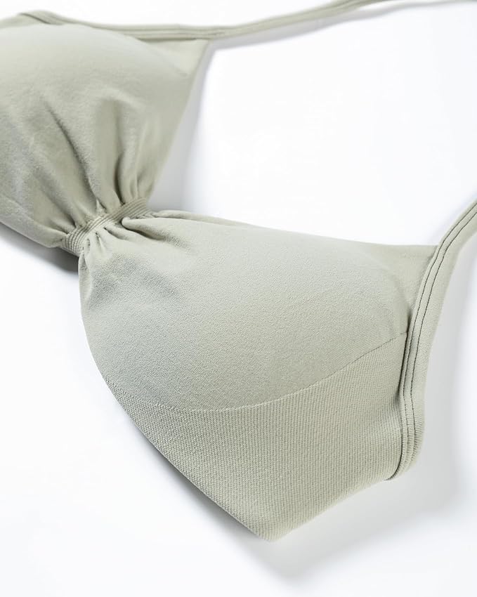 AUROLA Influence Strappy Bra Sports Bras for Women, Backless Padded Impact Strappy Bra Workout Gym Yoga with Removable Cups
