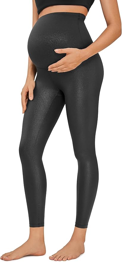 CRZ YOGA Butterluxe Maternity Leggings 25" - Over The Belly Buttery Soft Workout Activewear Yoga Womens Pregnancy Pants