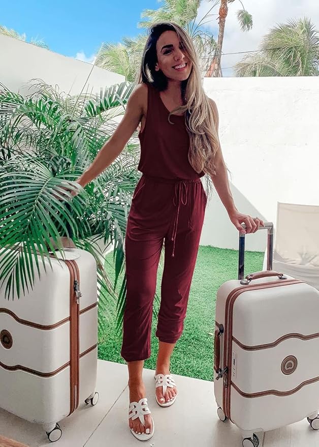 PRETTYGARDEN Women's Two Piece Outfit Sets Casual Summer Sleeveless Matching Lounge Wear Spring Travel Clothes Tracksuit