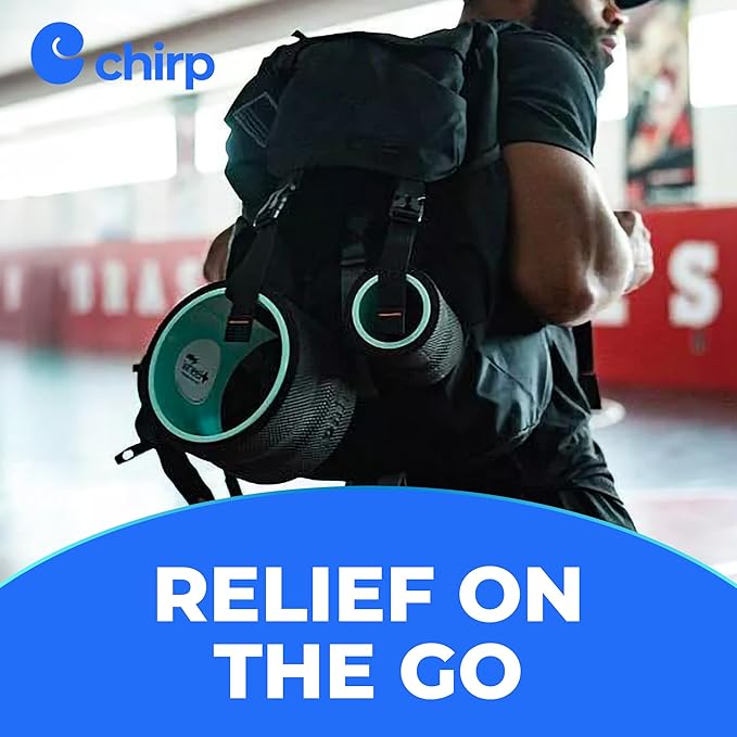 Chirp Wheel Foam Roller - Targeted Back & Neck Pain Relief, Muscle Massage, Trigger Point Therapy, High-Density Foam Tool for Physical Therapy, Stretching & Exercise, 500lbs Capacity, 6 Inch Mint