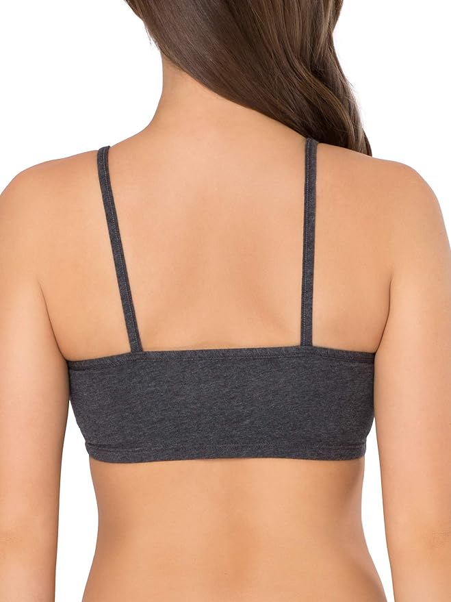 Fruit of the Loom Women's Spaghetti Strap Cotton Sports Bra - All-Day Comfort & Easy Movement