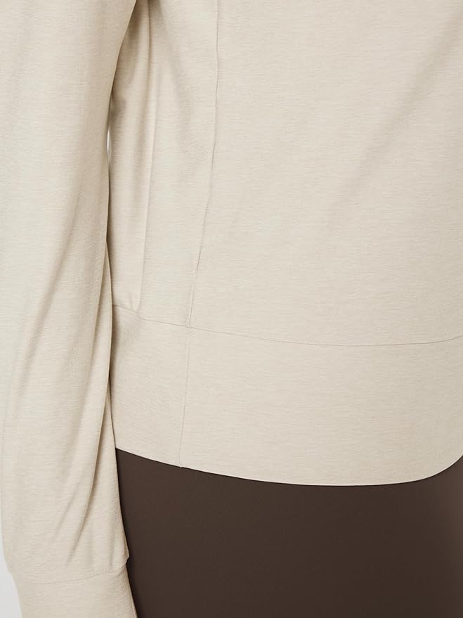 ODODOS Women's Long Sleeve Crewneck Tee - Ultra-Soft odSTRATUM Tech Performance T-Shirts UPF 50+ Daily Pullover Tops