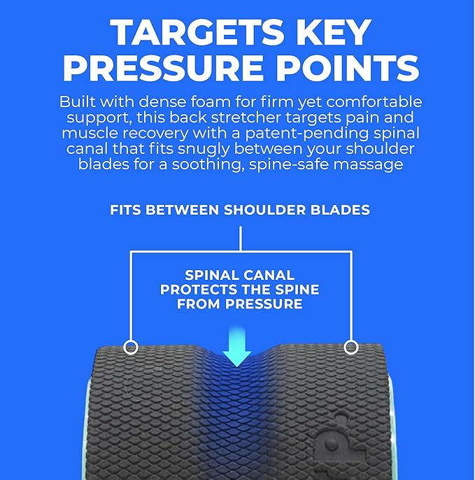 Chirp Wheel Foam Roller – Targeted Back & Neck Relief, Lumbar Spine Stretcher, Spinal Decompression Back Stretcher, Massage Roller with Density Foam for Physical Therapy, Supports 500lbs, 4-Pack Mint
