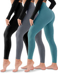 3 Pack Leggings for Women-No See-Through High Waisted Tummy Control Yoga Pants Workout Running Legging
