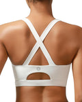 RUNNING GIRL Sports Bra for Women High Support,Molded Cup Strappy Running Sports Bras with Sewn in Pads