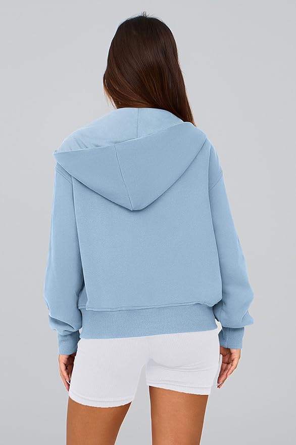 PRETTYGARDEN Hoodies for Women Sweatshirt Zip Up Hoodie Fall Fashion 2026 Trendy Long Sleeve Jackets Winter Clothing Outfits