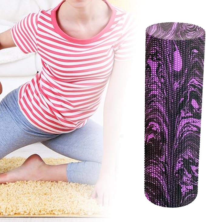 kowaku Column Roller Round Foam Roller Massage Tool Block Roller for Waist Back Stretching Workout Fitness