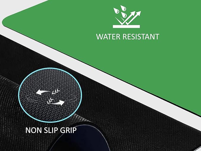 Premium Yoga Mat - 5mm Thick, Extra Wide & Long, Non-Slip Natural Rubber Base & PU Top, Anti-Tear, Ideal for Yoga, Pilates, and Fitness.
