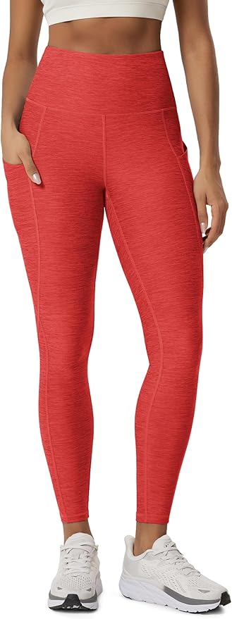 ODODOS Women's High Waisted Yoga Leggings with Pockets, Tummy Control Non See Through Workout Athletic Running Yoga Pants