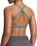 Aoxjox Women's Workout Sports Bras Fitness Trinity Ivy Low Impact Bra Yoga Crop Tank