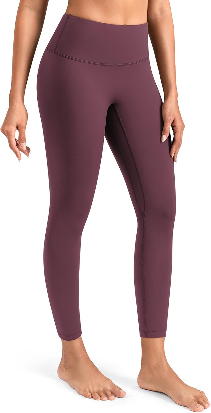 Colorfulkoala Dreamlux No Front Seam Leggings for Women 25"/28" Inseam, High Waisted Buttery Soft Yoga Pants