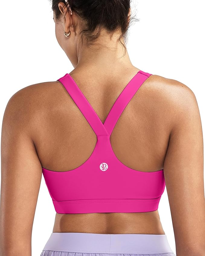 RUNNING GIRL Sports Bras for Women, Molded Cup High Impact Sports Bra Workout Bras for Women High Support Racerback