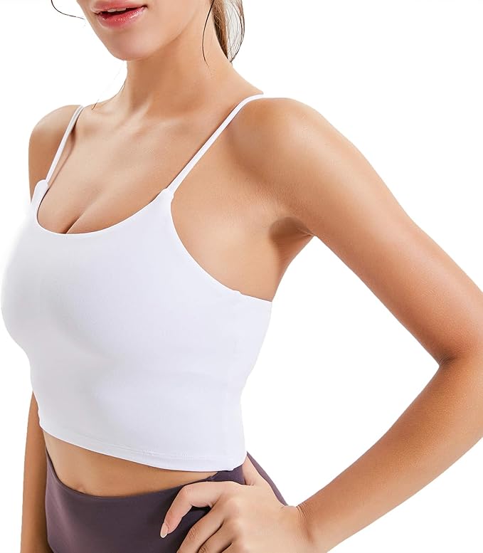 Lemedy Women Padded Sports Bra Fitness Workout Running Shirts Yoga Tank Top