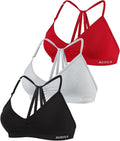 AUROLA Mercury Workout Sports Bras Women Athletic Removable Padded Backless Strapy Minimal Crop Top