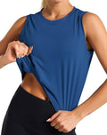 Dragon Fit Womens Ice Silk Workout Tank Tops Sleeveless Cropped Yoga Shirt for Running Gym Summer