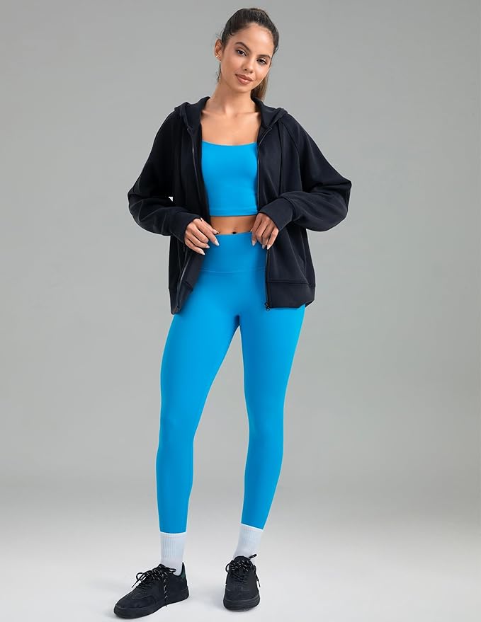 Colorfulkoala Dreamlux No Front Seam Leggings for Women 25"/28" Inseam, High Waisted Buttery Soft Yoga Pants