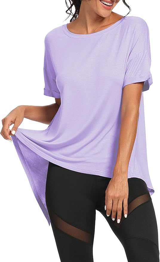 Bestisun Workout Tank Tops Open Back Yoga Exercise Shirts Tie Back Athletic Clothes for Women