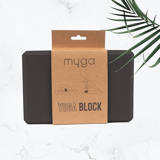 MYGA Yoga Block,Lightweight EVA Foam Yoga Brick,High Density Non-Slip Block for Yoga Poses, Pilates, Balance and Flexibility
