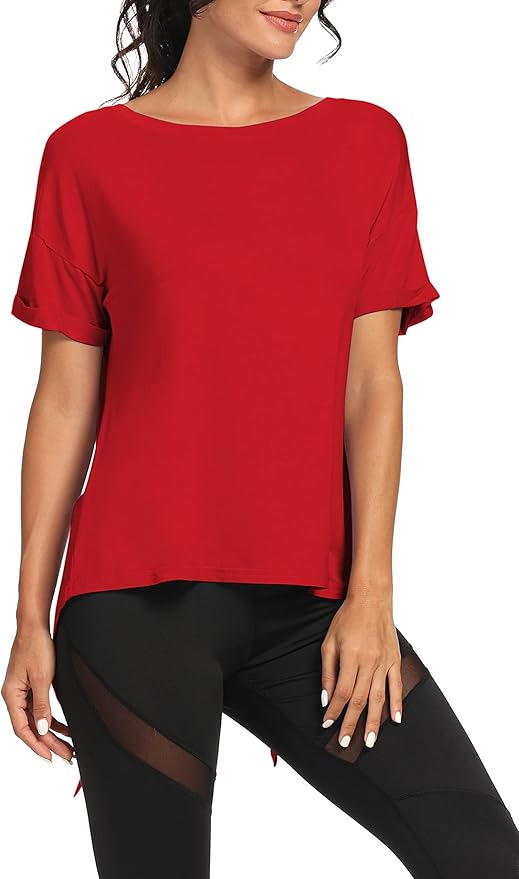 Bestisun Workout Tank Tops Open Back Yoga Exercise Shirts Tie Back Athletic Clothes for Women