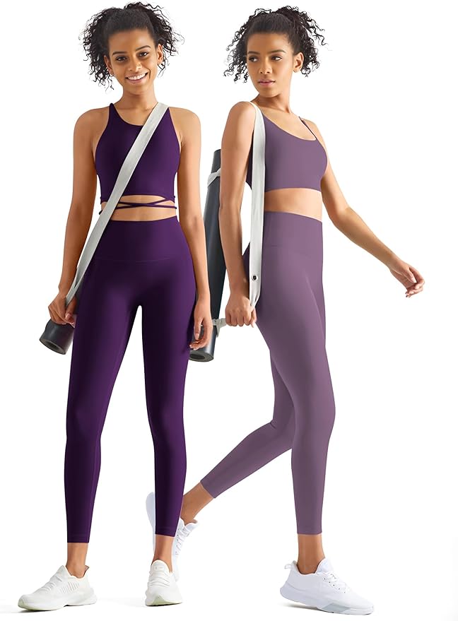 3 Pack Leggings with Pockets for Women,Butt Lift High Waisted Tummy Control Workout Yoga Pants Reg & Plus Size