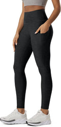 ODODOS Women's High Waisted Yoga Leggings with Pockets, Tummy Control Non See Through Workout Athletic Running Yoga Pants
