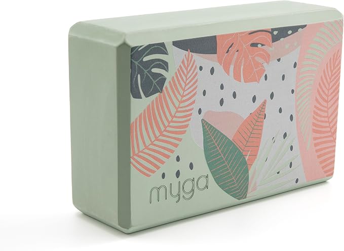 MYGA Yoga Block,Lightweight EVA Foam Yoga Brick,High Density Non-Slip Block for Yoga Poses, Pilates, Balance and Flexibility