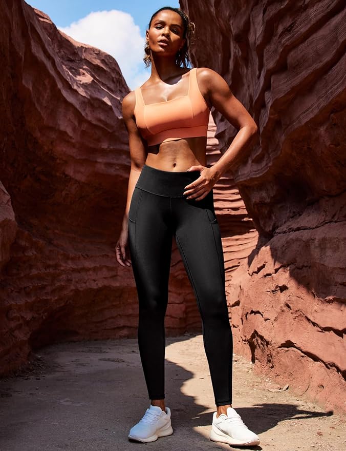 Ewedoos Leggings with Pockets for Women High Waisted Athletic Workout Compression Leggings Tummy Control Yoga Pants Women