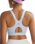 RUNNING GIRL Sports Bra for Women,Adjustable Straps Supportive High Impact Sports Bras for Women with Sewn in Pads
