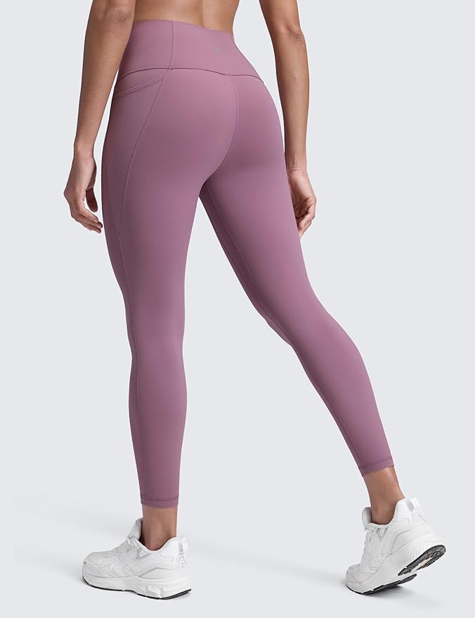 CRZ YOGA Butterluxe Workout Leggings Pockets 25'' - High Waisted Gym Womens Yoga Pants Buttery Soft