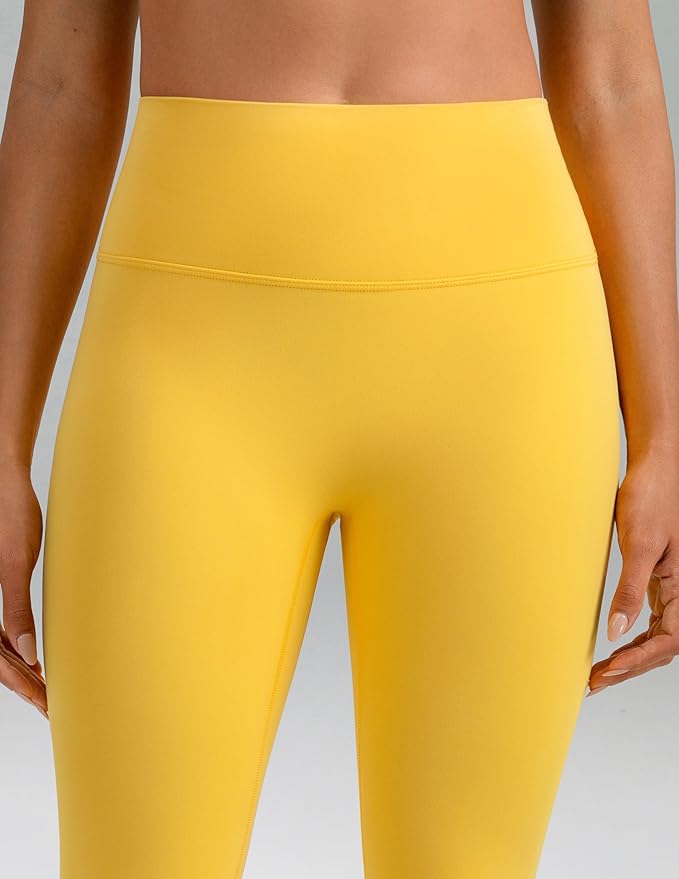Colorfulkoala Dreamlux No Front Seam Leggings for Women 25"/28" Inseam, High Waisted Buttery Soft Yoga Pants