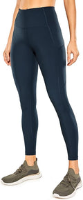CRZ YOGA Naked Feeling Workout Leggings Pockets 25'' - High Waisted Womens Yoga Pants Running Tights