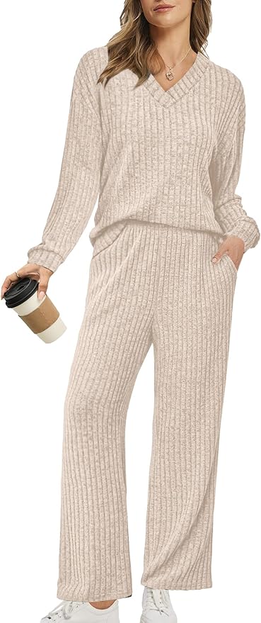 RUMIA Lounge Sets for Women 2026 Vacation Matching Track Suits Sweater Fall Outfits (S-2XL)