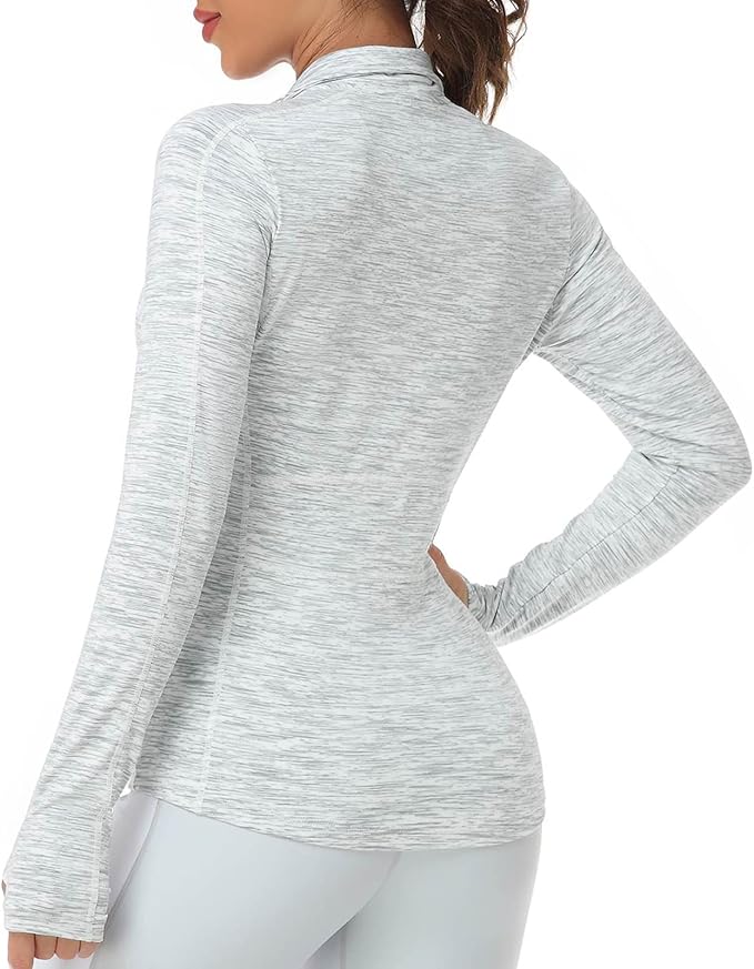 VUTRU Women's Workout Yoga Jacket Full Zip Running Athletic Track Jacket