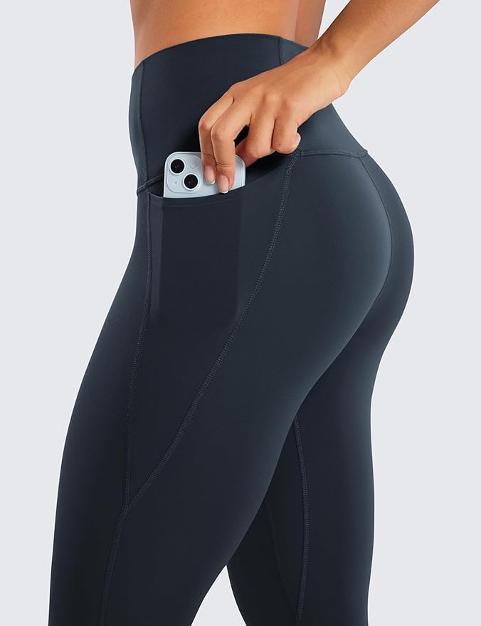 CRZ YOGA Butterluxe Workout Capri Leggings Pockets 21" - High Waisted Gym Athletic Womens Crop Yoga