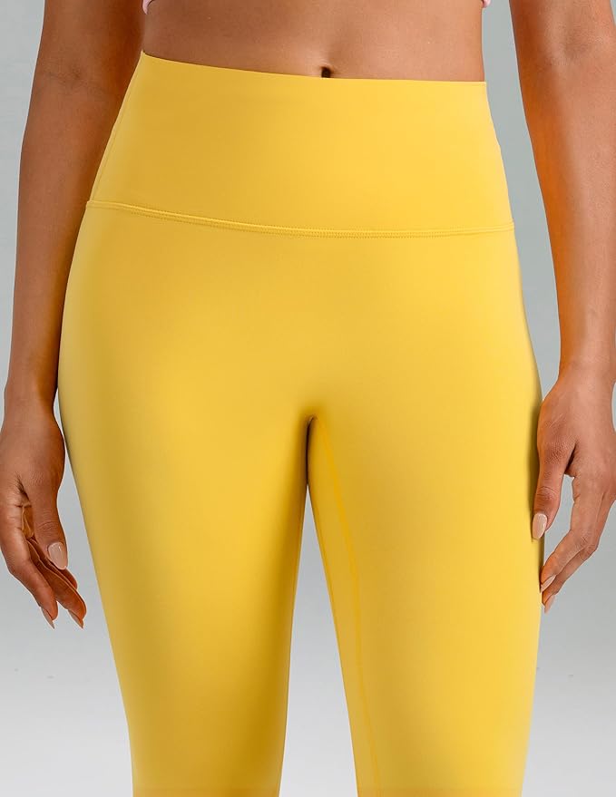 Colorfulkoala Dreamlux No Front Seam Leggings for Women 25"/28" Inseam, High Waisted Buttery Soft Yoga Pants