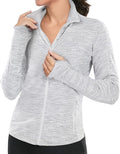 VUTRU Women's Workout Yoga Jacket Full Zip Running Athletic Track Jacket