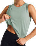 Dragon Fit Womens Ice Silk Workout Tank Tops Sleeveless Cropped Yoga Shirt for Running Gym Summer