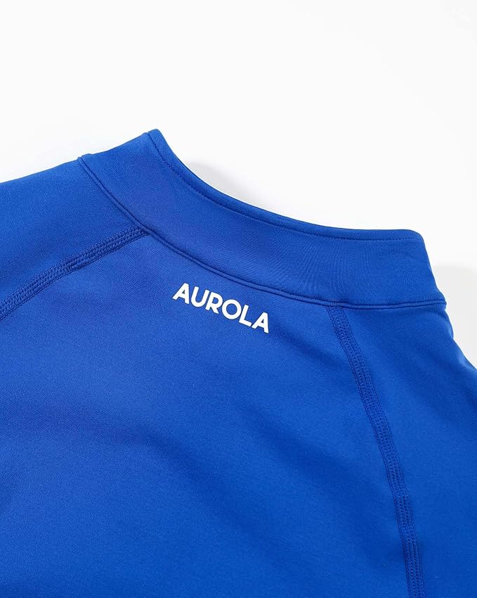 AUROLA Influence Athletic Workout Jacket for Women, Lightweight Slim Fit Full Zip Running Yoga Sports Jacket with Thumb Holes