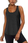 WIHOLL Women's Workout Tank Tops Sleeveless Athletic Racerback for Gym Yoga Running - Summer Fitness Tops Scoop Neck (S-XXL)